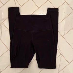 Size 4 Black Lululemon Align Leggings 28’